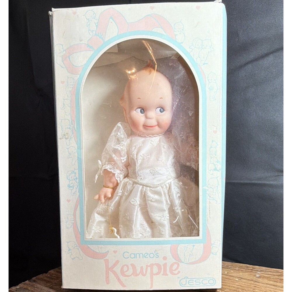 Jesco Cameo's Kewpie 12in Doll White Dress Removable Clothes w/ Box